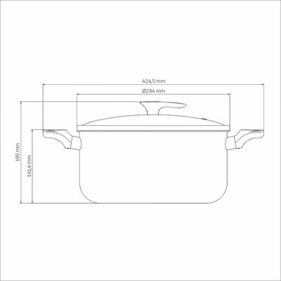 Caçarola Tramontina Milazzo Alumínio Antiaderente Starflon Max Amêndoa 28 Cm Tramontina