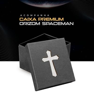 Relogio Masculino Prata + Caixa Religiao Original Cruz Jesus