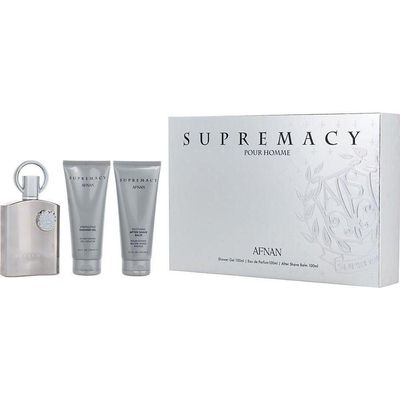 Perfume Masculino Afnan Perfumes Supremacy Silver Edp Spray 100 Ml&pós-barba Balm Gel Banho