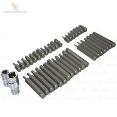 Kit Ferramenta Jogo Com 40 Peças De Chaves Torx Allen