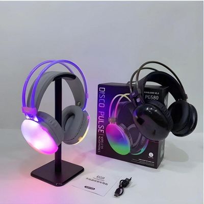 Fone De Ouvido Sem Fio Bluetooth V5.3 Com Led Rgb Headset Bluetooth Disco Pulse