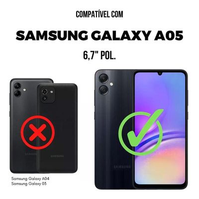 Kit Capa Silicon Veloz E Película Hydrogel Hd Para Samsung Galaxy A05 - Gshield