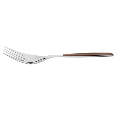 Garfo E Colher Salada 2 Peças Grande Tabaco Glamour Bugatti