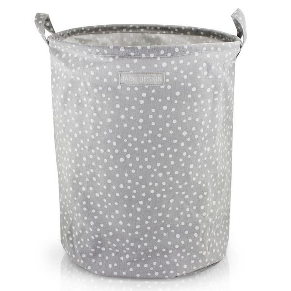 Cesto Para Roupa Suja- Brinquedos Tecido (g) - Linha Loft Cinza