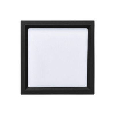 Painel De Led Stella Quadrado Deep De Embutir Recuado 22w Bivolt Preto 4000k Luz Neutra