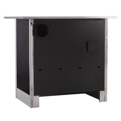 Fogão A Lenha Eclipse Direito Preto Chapa Vitroceramica N2