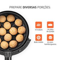 Fritadeira Sem Óleo Air Fryer 3,5l Preta Mondial 110V
