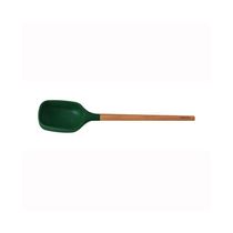 Colher De Servir Live Em Silicone Verde Com Cabo De Madeira Tramontina