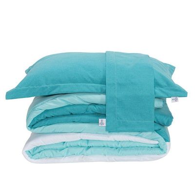Kit Edredom Linho Colorful Casal Queen 5 Peças 100% Poliéster - Verde