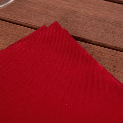 Kit Guardanapos Basic 2 Peças 35cm X 35cm 100% Poliéster Tecido Oxford - Vermelho