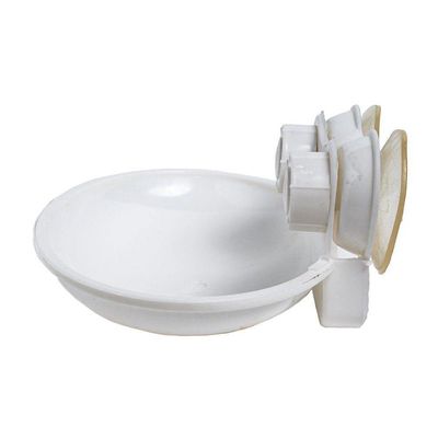 Saboneteira Ventosas Plastico 10,5x15x6,8cm