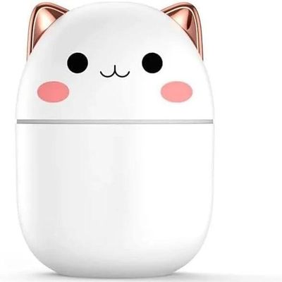 Umidificador Aromatizador Difusor Infantil Gatinho Luz Rgb