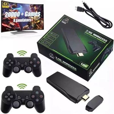 Game Stick 4k Lite Retro 2 Controles Sem Fio Mais De 20.000 Jogos