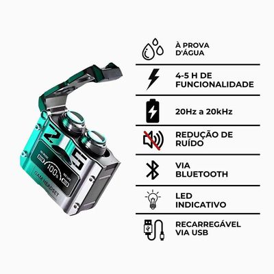 Fone De Ouvido Bluetooth Sem Fio M25