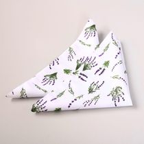 Kit 2 Guardanapos De Tecido Estampado Allegra 2 Peças 35cm X 35cm 100% Poliéster - Lavanda