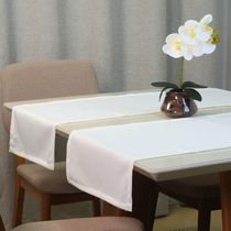 Caminho De Mesa Basic 1 Peça 1,30m X 40cm Tecido Oxford 100% Poliéster - Palha
