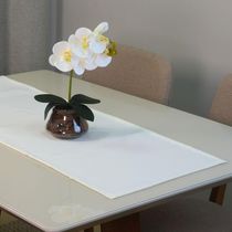 Caminho De Mesa Basic 1 Peça 1,30m X 40cm Tecido Oxford 100% Poliéster - Palha