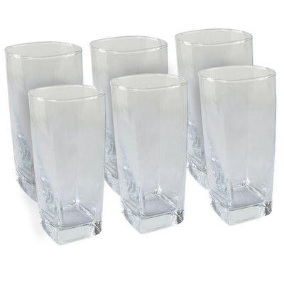 Conjunto Gourmet De Copos De Vidro 320ml 6 Peças Perfeito Para Todas As Ocasiões