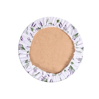 Sousplat Estampado Allegra 2 Peças Capa E Base Mdf 35cm Diâmetro 100% Poliéster - Lavanda