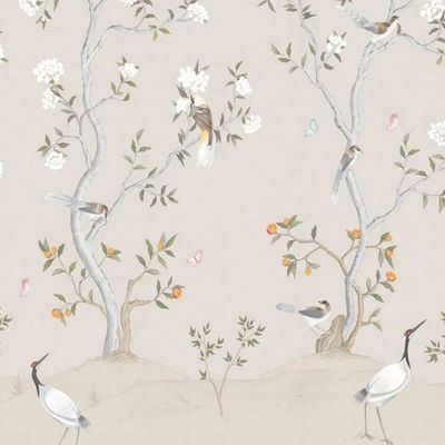 Mural De Parede Hana Floral Bege 1911-2