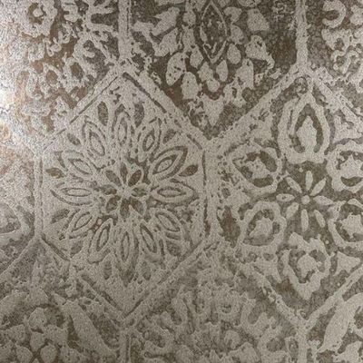 Papel De Parede Capri Arabesco Dourado 190512902