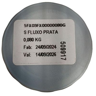 Kit 2 Fluxo De Solda Pasta Prata + 5 Varetas De Solda 1 Unidade
