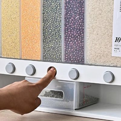 Dispenser Multifuncional Para Grãos E Cereais - Organize Sua Cozinha Com Praticidade E Estilo!