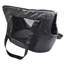 Bolsa Transporte Para Cachorro Gato Resistente Macia Nylon Preto