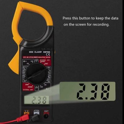 Alicate Amperímetro Digital Mini Ad-9005 200a Cat Iii Estojo