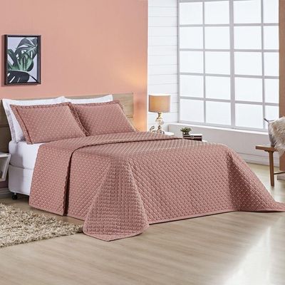 Cobre Leito 200 Fios King Ravena 03 Peças - Rose