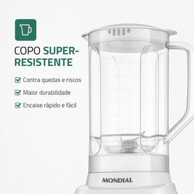 Liquidificador Mondial Branco 110V  L-97-W