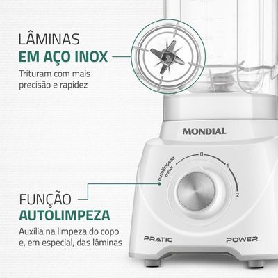 Liquidificador Mondial Branco 110V  L-97-W