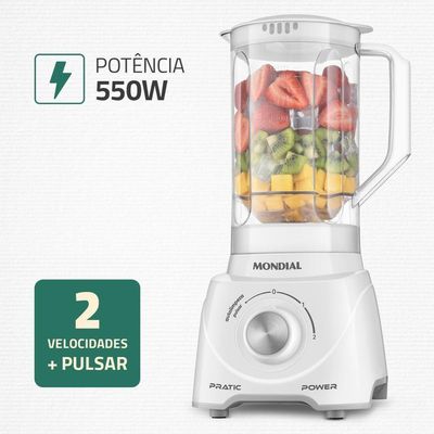 Liquidificador Mondial Branco 110V  L-97-W