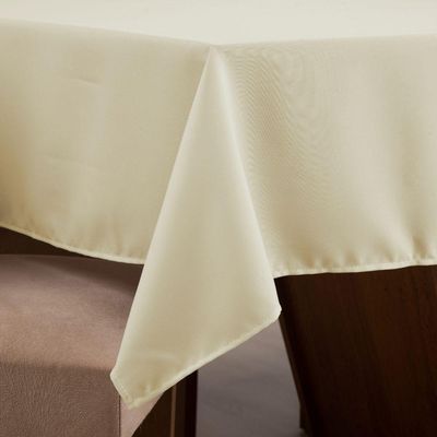 Toalha De Mesa Basic 1 Peça 3,00m X 1,40m 10 Lugares Tecido Oxford 100% Poliéster - Palha