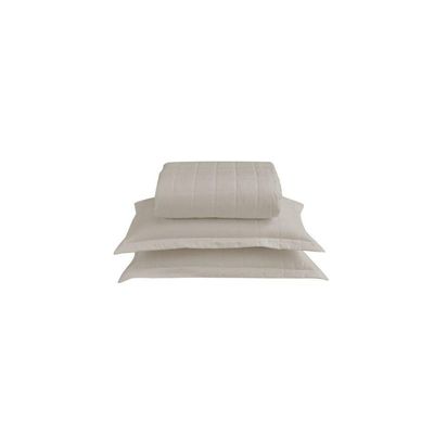 Kit Cobre Leito Matelado Dupla Face Soft 3 Peças Queen 100% Poliéster - Areia