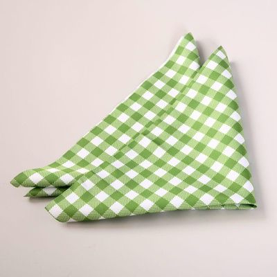 Kit 2 Guardanapos De Tecido Estampado Allegra 2 Peças 35cm X 35cm 100% Poliéster - Xadrez