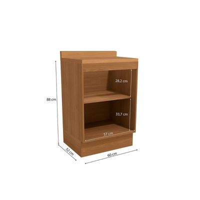 Cozinha Completa Maxxi 2 Peças (1balcão+1complemento) C2p41 Canela - Kappesberg