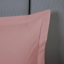 Porta Travesseiro Dia A Dia 1 Peça 70cm X 50cm 80% Algodão 20% Poliéster Percal 140 Fios - Rosê
