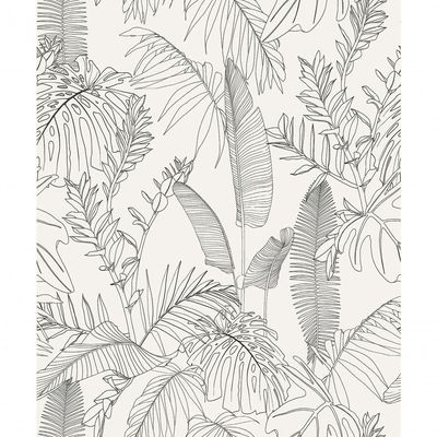 Papel De Parede Icon Folhagem Azul A69301