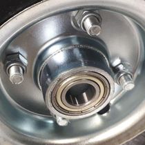 Roda 250-4 Pneu Maciço 17Mm Rolamento Esfera - Schioppa