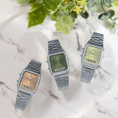 Relógio Casio Vintage Aq-230a-3amqydf Prata