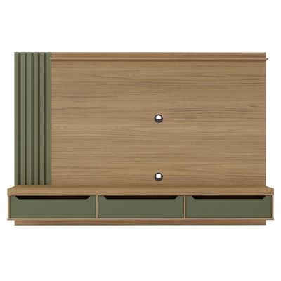 Painel Suspenso Tv 75 Pol 200 Cm 4584 Carvalho Menta Arly Carvalho Menta