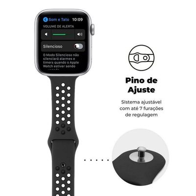 Pulseira Para Apple Watch 42 / 44 / 45Mm Armor Running - Preto - Gshield