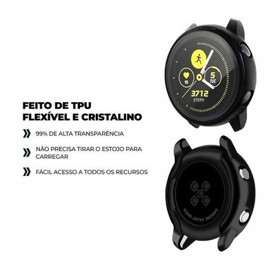 Case Para Samsung Watch Active 2 44Mm - Case Bumper Armor - Gshield