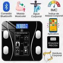 Balança Corporal Digital Inteligente Bioimpedância E Controle No App
