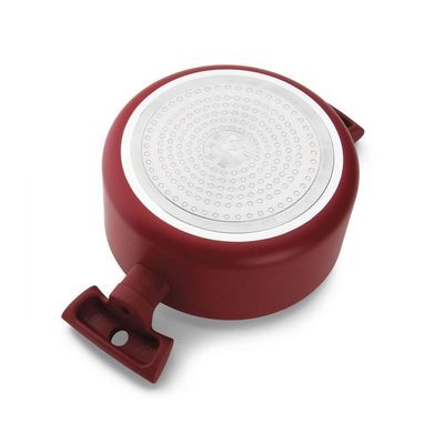 Panela Caçarola Antiaderente Cerâmico 22 Cm 3,0 L Vermelha