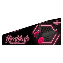Patinete 4 Rodas Infantil Regulável Rosa Com Luzes
