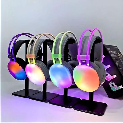 Headset Fone De Ouvido Sem Fio Bluetooth V5.3 Com Led Disco Pulse Profissional