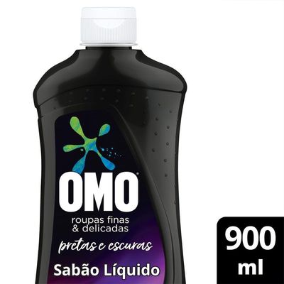 Sabão Líquido Omo Roupas Finas E Delicadas Roupas Pretas E Escuras 900ml