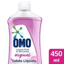 Lava Roupas Líquido Omo Para Roupas Finas E Delicadas Original Frasco 450ml
